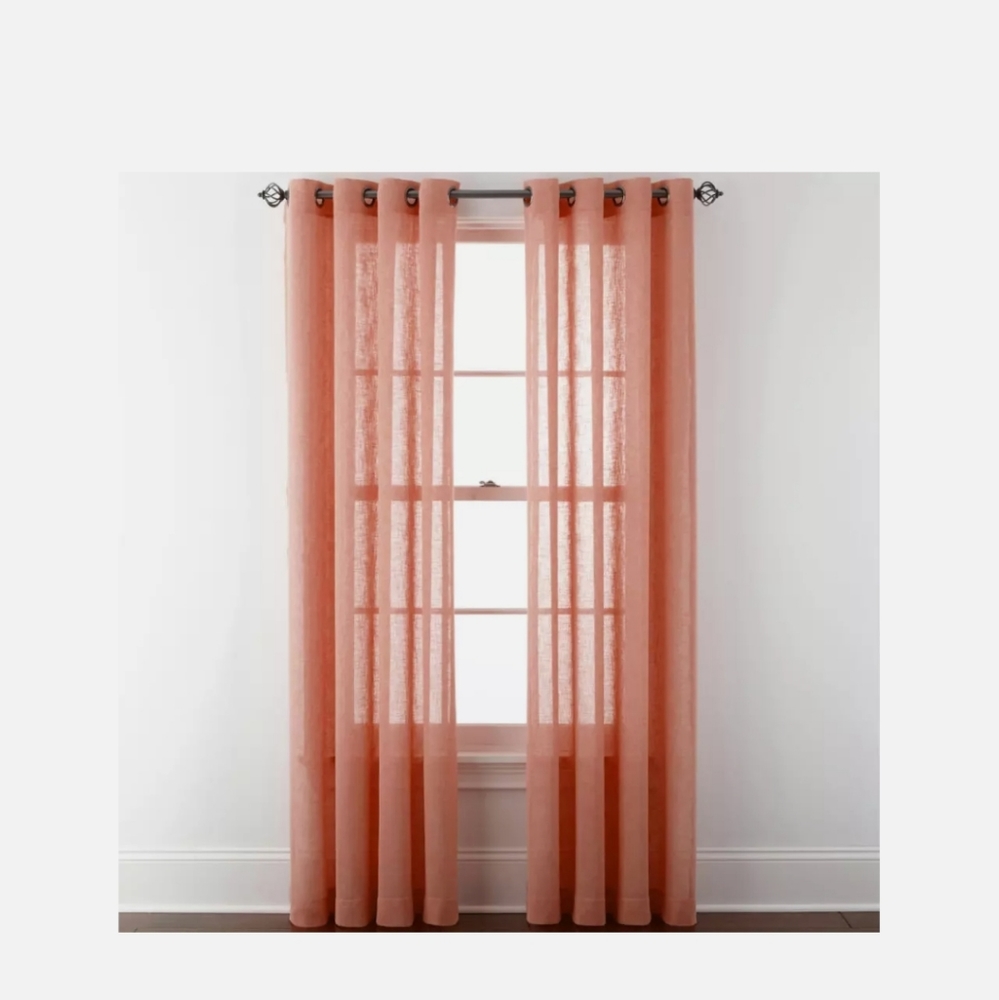 New JC Penny Home Bayview Grommet Panel Curtains